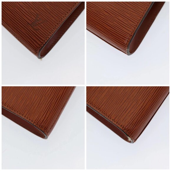 LOUIS VUITTON Epi Art Deco Clutch Bag Brown - Picture 15 of 15